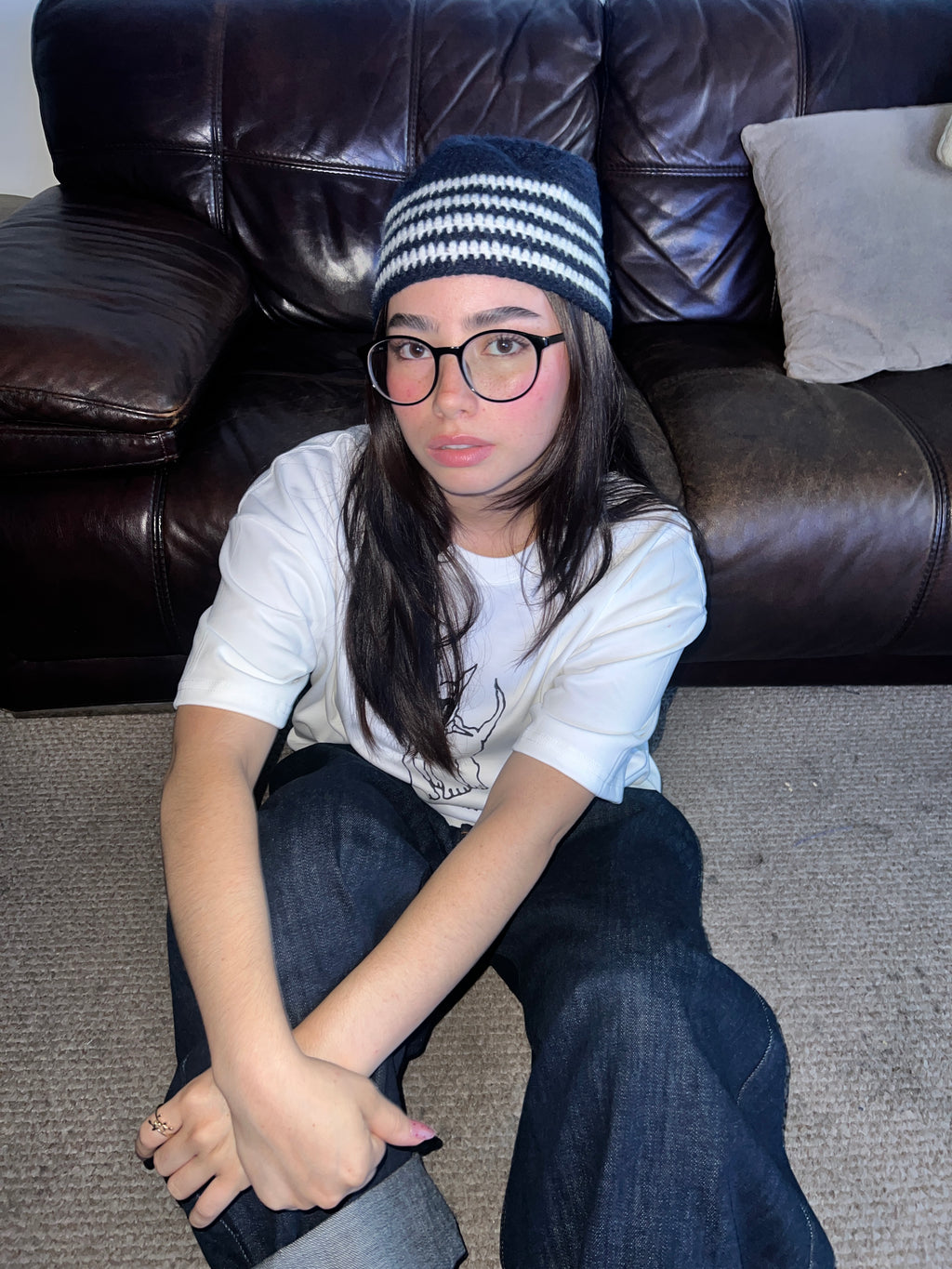 NAVY WOOL BEANIE