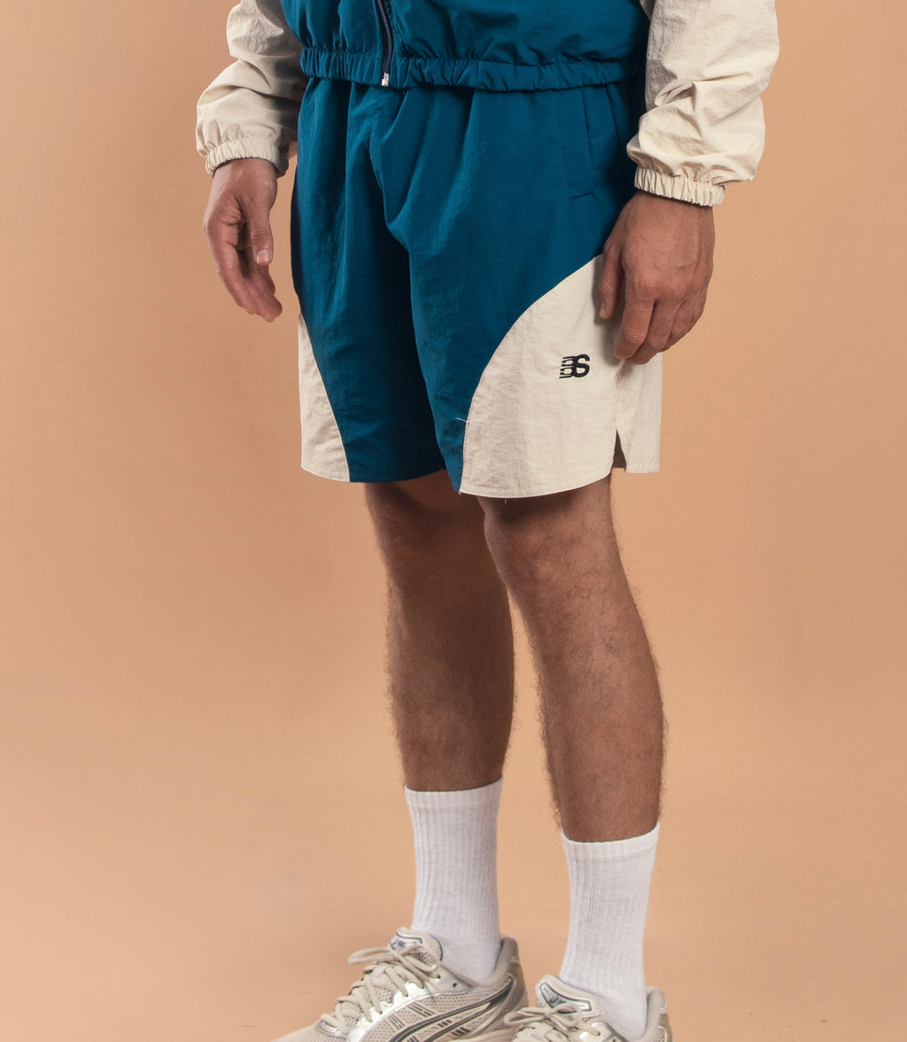 Blue & Cream Shorts